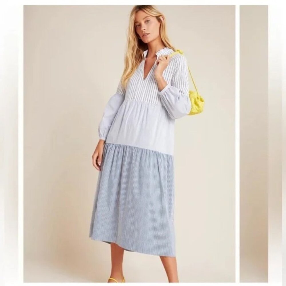 Anthropologie Maeve | Bonnie Tiered Midi Dress | L